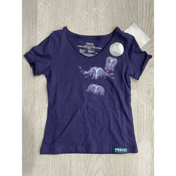 NEW Disney Parks Pandora Avatar Woodsprite Kids Blue T-Shirt in Size Small 5/6 - Picture 1 of 4